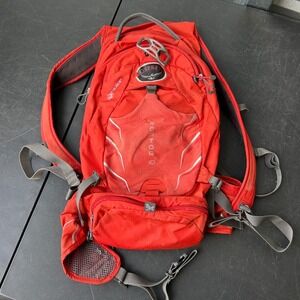 Osprey Raptor 10 Hydration Pack Red Mountain Biking Backpack AirScape Mesh